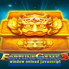window onload javascript
